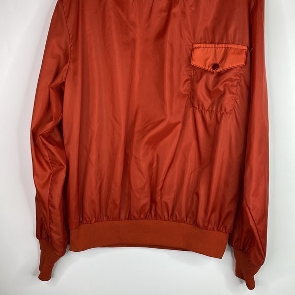 Vintage Field And Stream Orange Pullover Windbreaker Jacket Small 70s - Picture 3 of 10